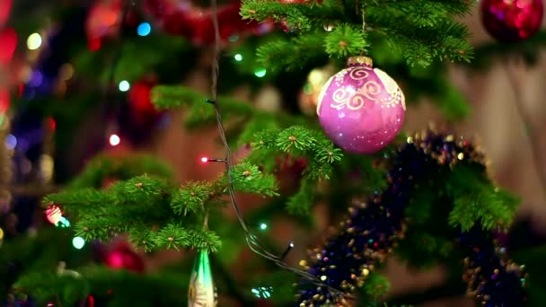Новий Рік Різдво Відео Анімація Безшоломної Петлі Merry Christmas Lettering — стокове відео