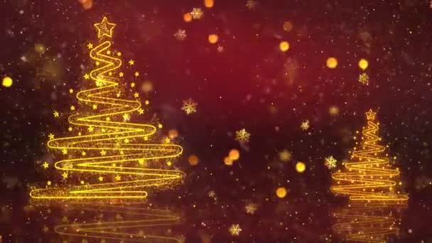 New Year Christmas Background Seamless Loop Video Animation Cute Animation — Stock Video