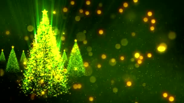 Neujahr Und Weihnachten Hintergrund Nahtlose Schleifenvideoanimation Nette Animation Von Frohe — Stockvideo