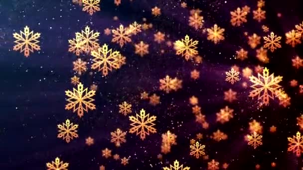 Año Nuevo Fondo Navidad Animación Vídeo Lazo Sin Costuras Linda — Vídeo de stock