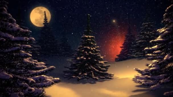 Nieuwjaar Kerst Achtergrond Naadloze Lus Video Animatie Leuke Animatie Van — Stockvideo