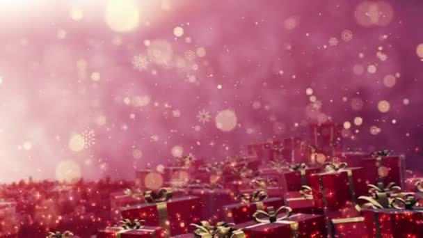 Nowy Rok Boże Narodzenie Bezproblemowa Pętla Animacja Wideo Cute Animacji — Wideo stockowe