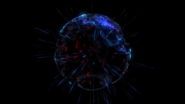 Abstrakter Bewegungshintergrund Animiert Abstrakte Hintergrundanimation Von Teilchen Abstrakter Hintergrund Bewegungsgrafik — Stockvideo