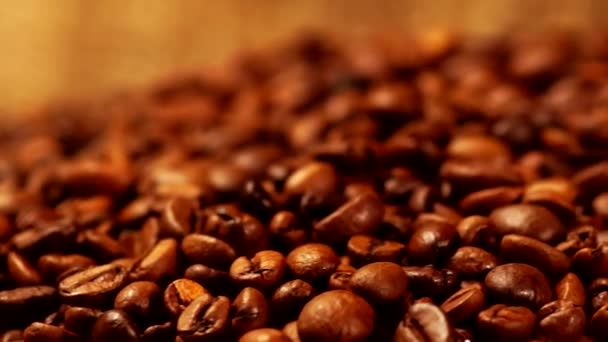 Mélange Café Chaud Avec Crème Lait Coulant Les Grains Café — Video