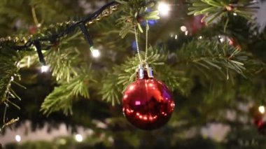 Mutlu Noeller ve Noel ağacı geçmişi. Kusursuz döngü video animasyonu. Noel ağacı ve kar tanelerinin düştüğü mutlu noel mektuplarının şirin bir animasyonu. Mutlu noel kutlamaları ve Noel hediyeleri.