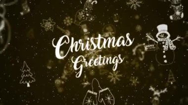 Mutlu Noeller ve Noel ağacı geçmişi. Kusursuz döngü video animasyonu. Noel ağacı ve kar tanelerinin düştüğü mutlu noel mektuplarının şirin bir animasyonu. Mutlu noel kutlamaları ve Noel hediyeleri.