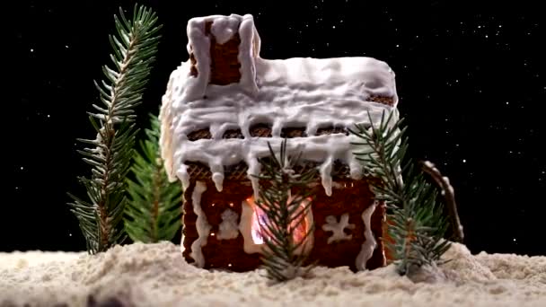 Feliz Natal Fundo Árvore Natal Animação Vídeo Loop Sem Costura — Vídeo de Stock