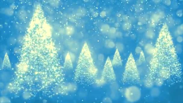 Merry Christmas Christmas Tree Background Seamless Loop Video Animation Cute — Stockvideo