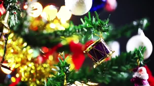 Mutlu Noeller Noel Ağacı Geçmişi Kusursuz Döngü Video Animasyonu Noel — Stok video