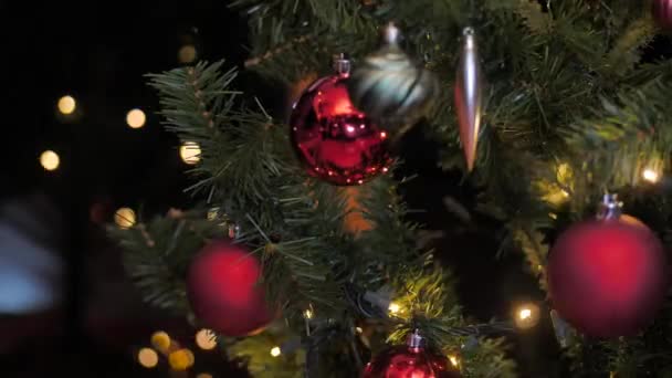 Buon Natale Sfondo Albero Natale Animazione Video Loop Senza Soluzione — Video Stock