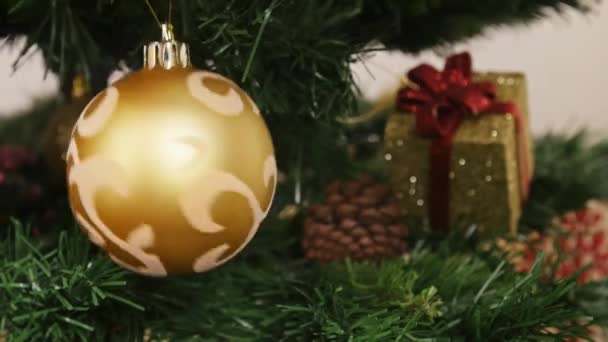 Selamat Natal Dan Natal Latar Belakang Pohon Animasi Video Loop — Stok Video