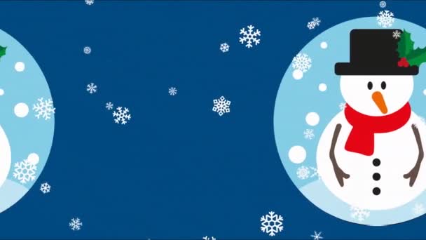 Joyeux Noël Fond Arbre Noël Animation Vidéo Boucle Sans Couture — Video