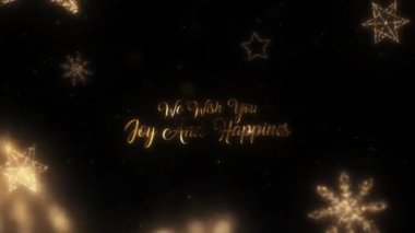 Mutlu Noeller ve Noel ağacı geçmişi. Kusursuz döngü video animasyonu. Noel ağacı ve kar tanelerinin düştüğü mutlu noel mektuplarının şirin bir animasyonu. Mutlu noel kutlamaları ve Noel hediyeleri.