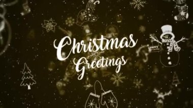 Mutlu Noeller ve Noel geçmişi. Kusursuz döngü video animasyonu. Noel ağacı ve kar tanelerinin yağdığı Mutlu Noeller mektuplarının şirin bir animasyonu. Mutlu noeller ve yılbaşı hediyeleri.