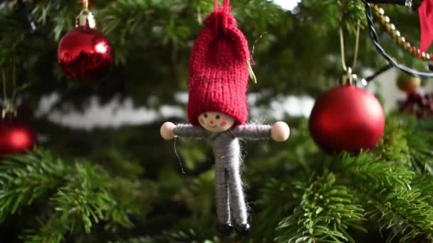 Joyeux Noël Fond Noël Animation Vidéo Boucle Sans Couture Mignonne — Video