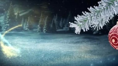 Mutlu Noeller ve Noel geçmişi. Kusursuz döngü video animasyonu. Noel ağacı ve kar tanelerinin yağdığı Mutlu Noeller mektuplarının şirin bir animasyonu. Mutlu noeller ve yılbaşı hediyeleri.