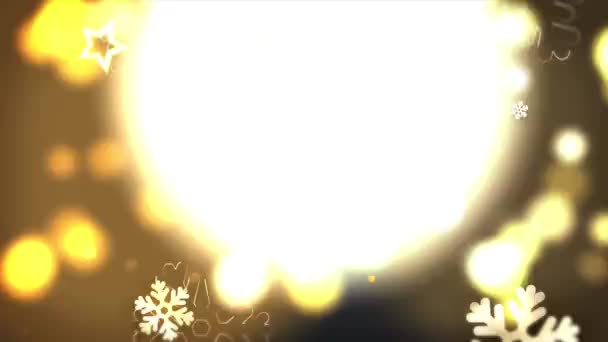 Frohe Weihnachten Und Weihnachten Hintergrund Nahtlose Schleifenvideoanimation Nette Animation Von — Stockvideo