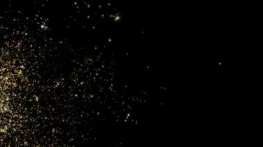 4k Soyut Arkaplan - Renk neon gradyanı. Soyut bulanık arkaplan taşınıyor. Soyut arkaplan animasyonu altın neon. Soyut arkaplanlar - Dijital parçacıklar ve arkaplan canlandırması.