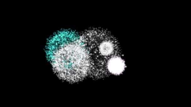 Loop Senza Soluzione Continuità Reale Sfondo Fuochi Artificio Astratta Sfocatura — Video Stock