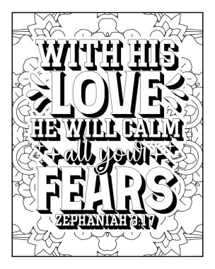 Yetişkinler için İncil Ayet Renk Sayfası. Kutsal İncil Ayet Rengi Sayfası