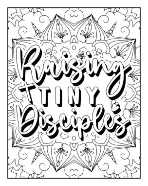 Yetişkinler için İncil Ayet Renk Sayfası. Kutsal İncil Ayet Rengi Sayfası