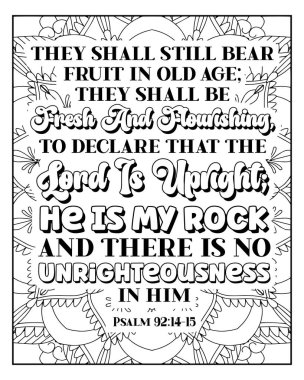 Yetişkinler için İncil Renk Sayfası. İncil Ayeti Mandala Renklendirme Sayfası