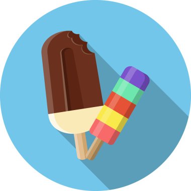 Dondurma. Vektör düz simgesi