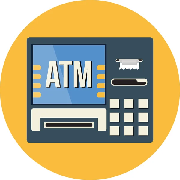 Vector ATM Terminal Ilustración plana — Vector de stock