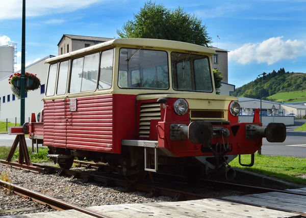 Service tåget på stationen — Stockfoto