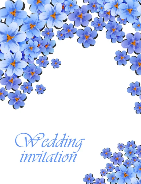 Tarjeta de felicitación, acuarela, se puede utilizar como tarjeta de invitación para la boda, cumpleaños y otras vacaciones y fondo de verano. Ilustración vectorial . — Vector de stock