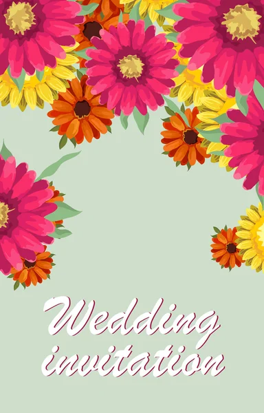 Ευχετήρια κάρτα, Ακουαρέλα, μπορεί να χρησιμοποιηθεί ως προσκλητήριο για γάμο, γενέθλια και άλλες φόντο διακοπών και το καλοκαίρι. Εικονογράφηση διάνυσμα. — Διανυσματικό Αρχείο