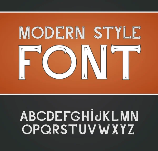 벡터 레이블 글꼴, 현대적인 스타일. — 스톡 벡터