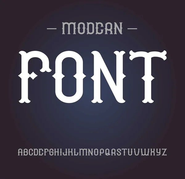 Polices vectorielles vintage, alphabet élégant . — Image vectorielle