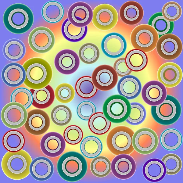 Vzorek kruhů — Stockový vektor