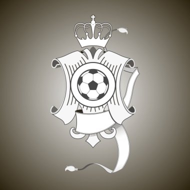 Vektör futbol logo şablonu