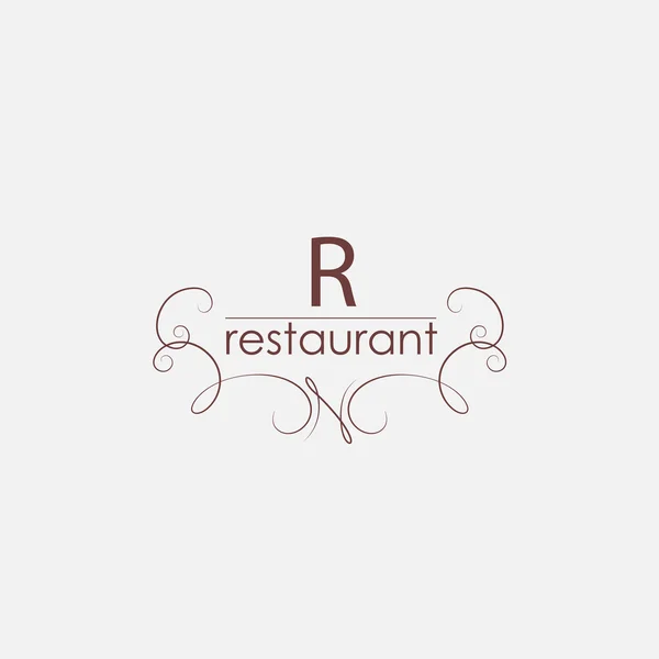 Vector restaurant logotype template — Stock Vector