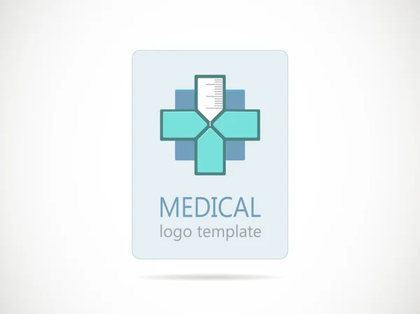 Modello di logo medico vettoriale — Vettoriale Stock