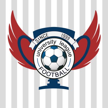 Vektör Üniversitesi Ligi logo şablonu