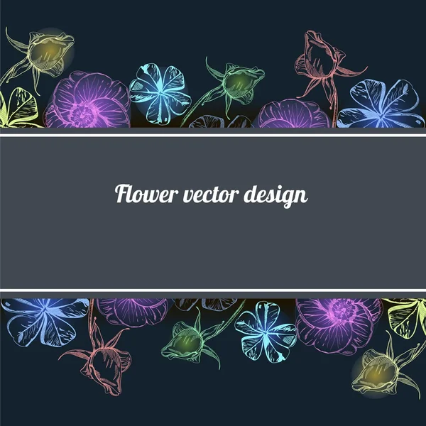 Vektor blomma design — Stock vektor