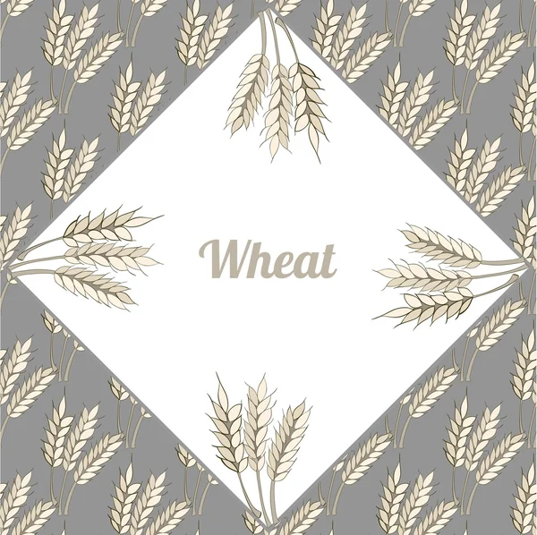Vector wheat background — Stock Vector