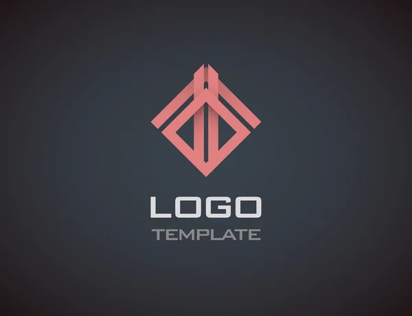 Joyas de moda concepto de lujo plantilla de logotipo abstracto. Logo del negocio — Archivo Imágenes Vectoriales