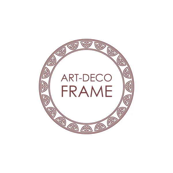 Vector geometrische lineaire stijl frame - art deco tekst decoratie. Decoratie voor de productie van alcohol. — Stockvector