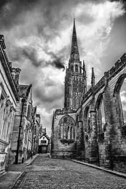 HDR Görüntü 'de Birleşik Krallık ve Coventry Katedrali