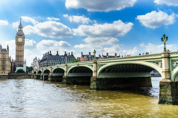 Hdr Image London Westminster Bridge Big Ben — Stock Photo, Image