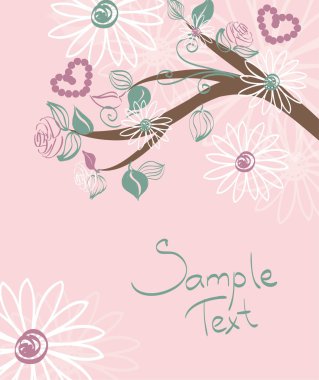 Floral summer background.