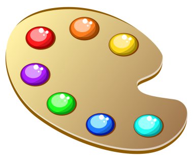 beyaz zemin üzerine boya