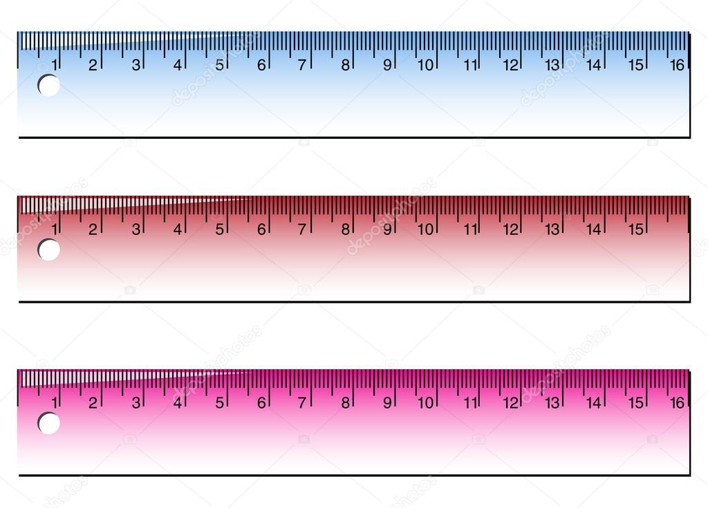 Pink Ruler Clip Art - Pink Ruler Vector Image