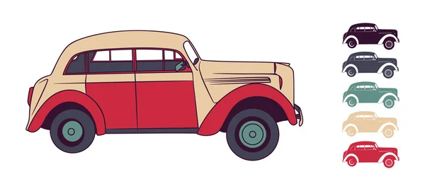 Coche retro 4 — Vector de stock