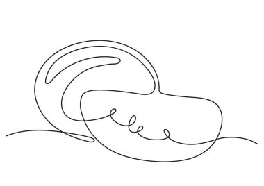 Tek çizgili karpuz içeren vektör grafik çizimi.