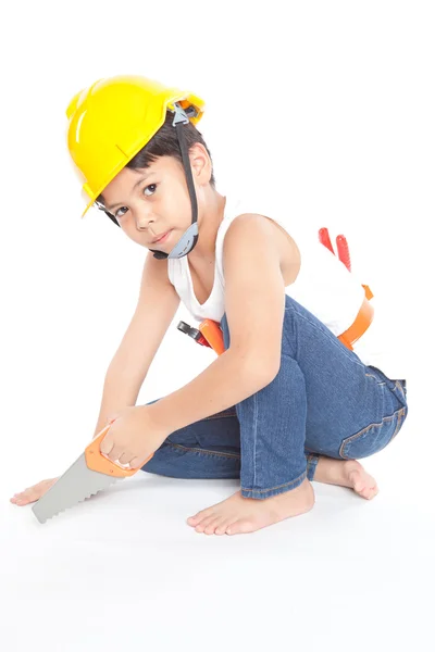 Little handyman — Stock Photo, Image